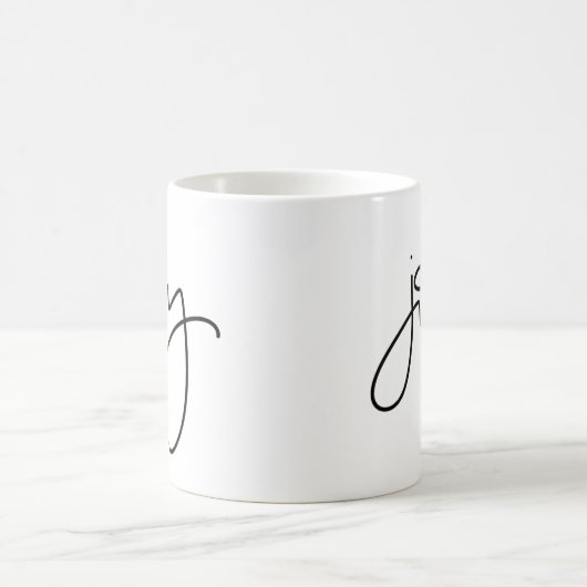 Freude-Kalligraphie-Tasse Kaffeetasse (Mittel)