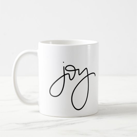 Freude-Kalligraphie-Tasse Kaffeetasse (Links)