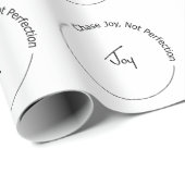Freude, keine Perfektion Geschenkpapier (Rolleneckpunkt)