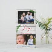 Freude-Kiefern-Niederlassungen Feiertagskarte (Stehend Vorderseite)