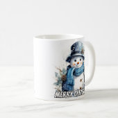 Freude kleiner Winter Schneemann Kaffeetasse (VorderseiteRechts)