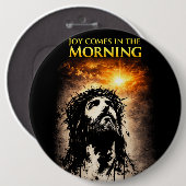 Freude kommt am Morgen Button (Vorne & Hinten)