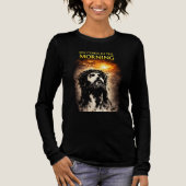 Freude kommt am Morgen Tri-Blend Shirt (Vorderseite)