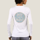 Freude kommt in Wellen – Boho-Strand  Tri-Blend Shirt (Rückseite)