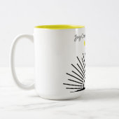 Freude kommt morgens Psalm-30:5 Zweifarbige Tasse (Links)