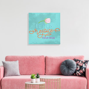 Freude - Leinwand (Glanz)