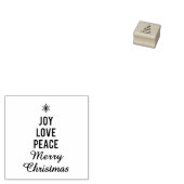 Freude, Liebe, Frieden, frohe Weihnachten Gummistempel (Stempel)