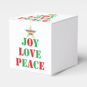 Freude, Liebe, Frieden Geschenkschachtel