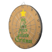 Freude, Liebe, Frieden, Glauben, Weihnachten Dartscheibe (Vorderseite rechts)