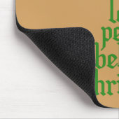 Freude, Liebe, Frieden, Glauben, Weihnachten Mousepad (Ecke)