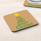 Freude, Liebe, Frieden, Glauben, Weihnachten Untersetzer (Linke Seite)