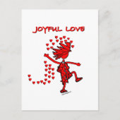 Freude Liebe Postkarte (Vorderseite)