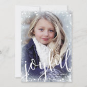 Freude | MATTIERTES FOTO Feiertagskarte (Vorderseite)