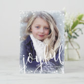 Freude | MATTIERTES FOTO Feiertagskarte (Stehend Vorderseite)