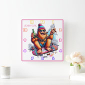 Freude, mit Freunden zu feiern Quadratische Wanduhr (Zuhause)