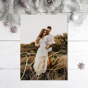 Freude mit Handschrift Folien Feiertagskarte