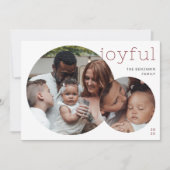 Freude | Modern 2 Foto Weihnachten (Vorderseite)