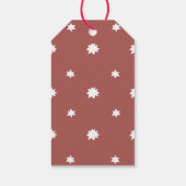 Freude | Moderne Weihnachtsbriefe Geschenkanhänger (Rückseite)