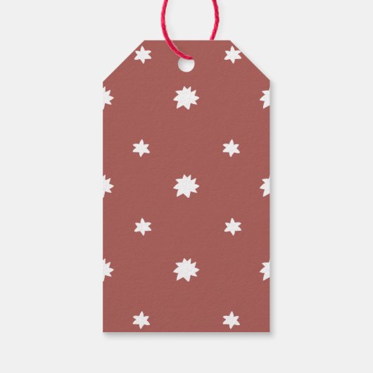 Freude | Moderne Weihnachtsbriefe Geschenkanhänger (Rückseite)