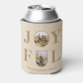 Freude | Modernes Minimalistisches Beige Arch Zwei Dosenkühler (Kanne Rückseite)