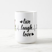 Freude Moments Keramik Weiße Tasse (Mittel)