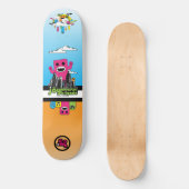 Freude-Monster-Brigade Skateboard (Vorderseite)
