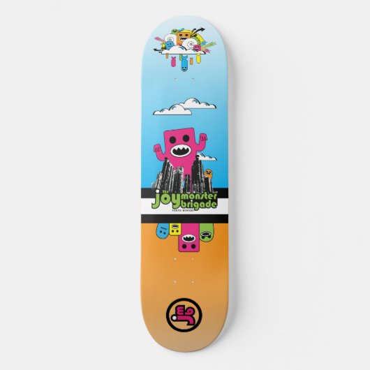 Freude-Monster-Brigade Skateboard (Vorderseite)