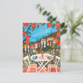 Freude Neuen Haus schöne Landschaft Postkarte (Stehend Vorderseite)