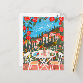 Freude Neuen Haus schöne Landschaft Postkarte