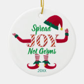 Freude nicht Keime verbreiten 2020 covid19 Speiche Keramik Ornament (Vorne)