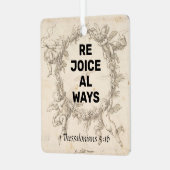 Freude Ornament Aus Metall (Vorderseite links)