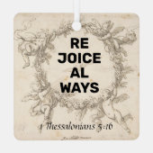 Freude Ornament Aus Metall (Rückseite)