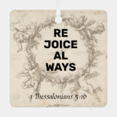 Freude Ornament Aus Metall (Vorderseite)