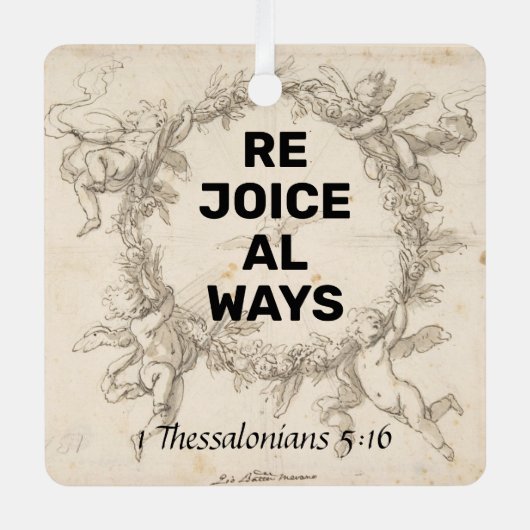 Freude Ornament Aus Metall (Vorderseite)