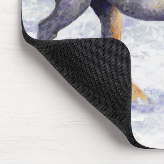 Freude - Percheron Pferdemausunterlage Mousepad (Ecke)