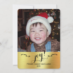 Freude! - Personalisiertes Gold    Foto Weihnachte
