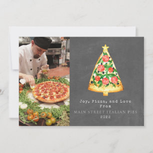 Freude Pizza Liebe Weihnachten Italienisch Tafel B