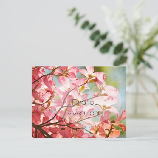 Freude Postkarte (Stehend Vorderseite)