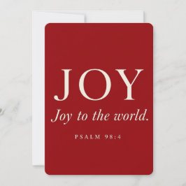 FREUDE | Psalm 98:4 | Weihnachtsgeschenk Einladung