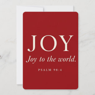 FREUDE Psalm 98:4 Weihnachtsgeschenk Einladung