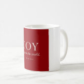 FREUDE | Psalm 98:4 | Weihnachtsgeschenk Kaffeetasse (VorderseiteRechts)