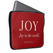 FREUDE | Psalm 98:4 | Weihnachtsgeschenk Laptopschutzhülle (Vorne Rechts)