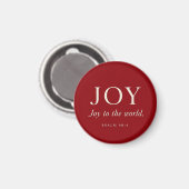 FREUDE | Psalm 98:4 | Weihnachtsgeschenk Magnet (Vorderseite/Rückseite)