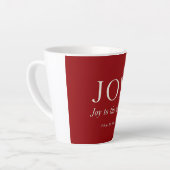 FREUDE | Psalm 98:4 | Weihnachtsgeschenk Milchtasse (Linke Ecke)