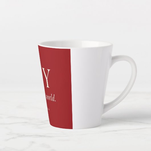 FREUDE | Psalm 98:4 | Weihnachtsgeschenk Milchtasse (Rechts)