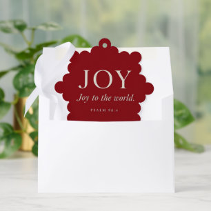 FREUDE Psalm 98:4 Weihnachtsgeschenk Ornament Karte