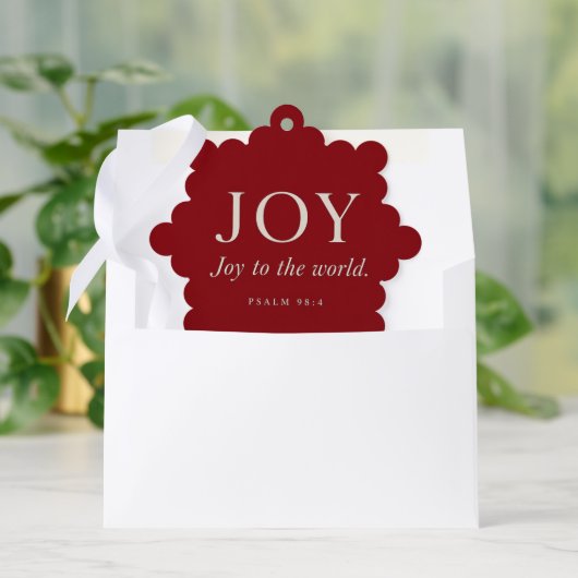 FREUDE | Psalm 98:4 | Weihnachtsgeschenk Ornament Karte (Umschlag)