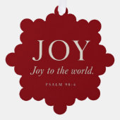 FREUDE | Psalm 98:4 | Weihnachtsgeschenk Ornament Karte (Vorderseite)