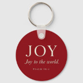 FREUDE | Psalm 98:4 | Weihnachtsgeschenk Schlüsselanhänger (Vorderseite)