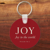 FREUDE | Psalm 98:4 | Weihnachtsgeschenk Schlüsselanhänger (Vorderseite)
